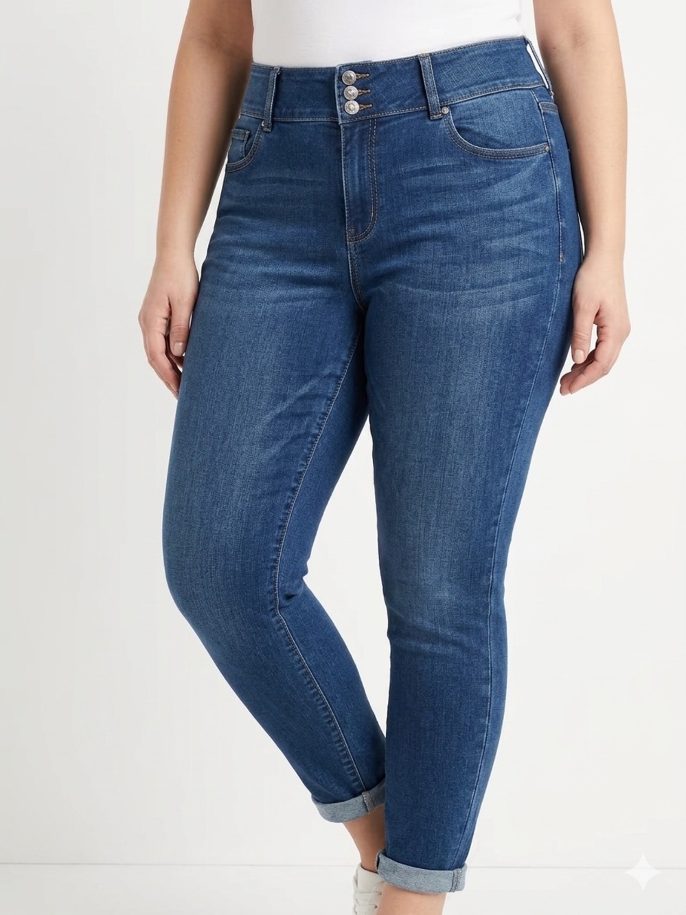 Torrid Super Soft Jeggings Size 22R Dark Wash 3-Button Fly Elevated Casual